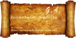 Goldschmidt Angéla névjegykártya